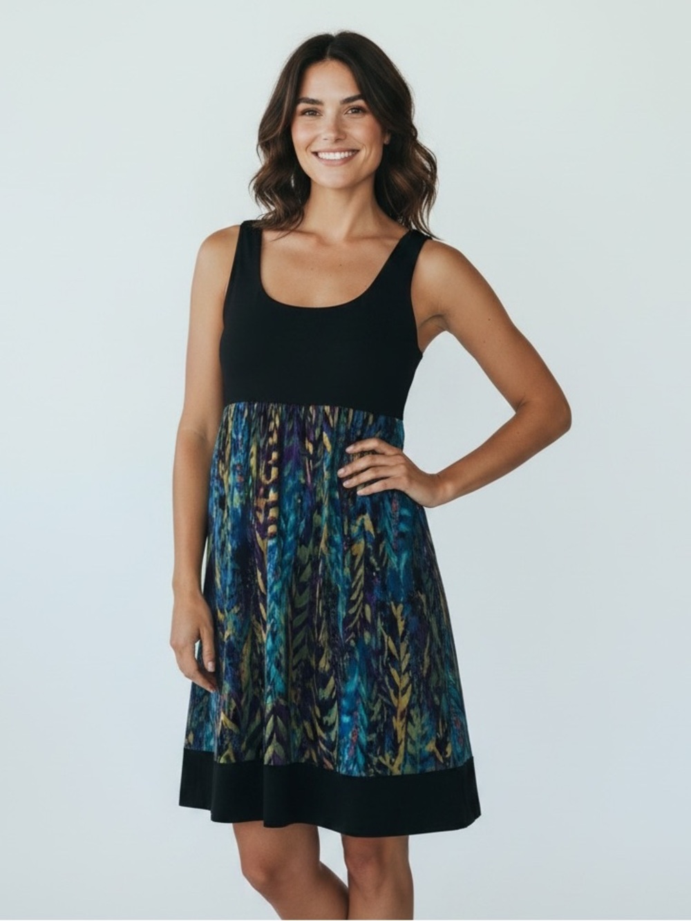 RONNI NICOLE Women’s Dress Sleeveless Black Bodice Multiple Colors Size 10 EUC